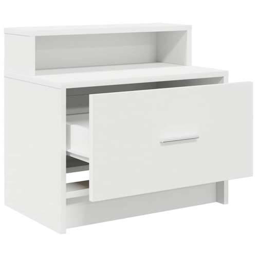 Noćni ormarići s ladicom 2 kom bijeli 51x31x47 cm - Bijela 2 Cijena