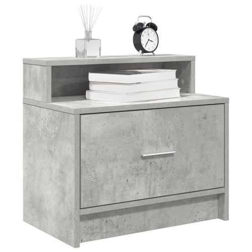 Noćni ormarić s ladicom beton sivi 51x31x47 cm - Beton siva 1 Cijena