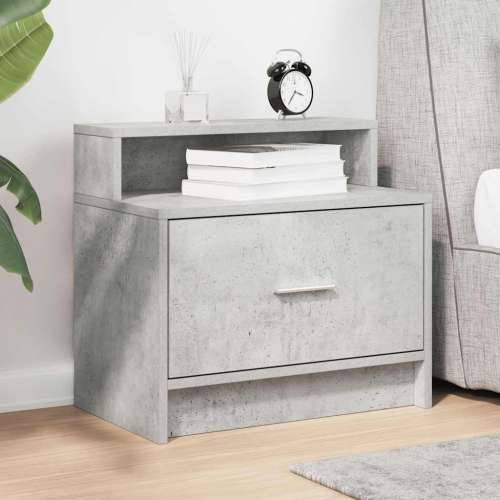 Noćni ormarić s ladicom beton sivi 51x31x47 cm - Beton siva 1 Cijena
