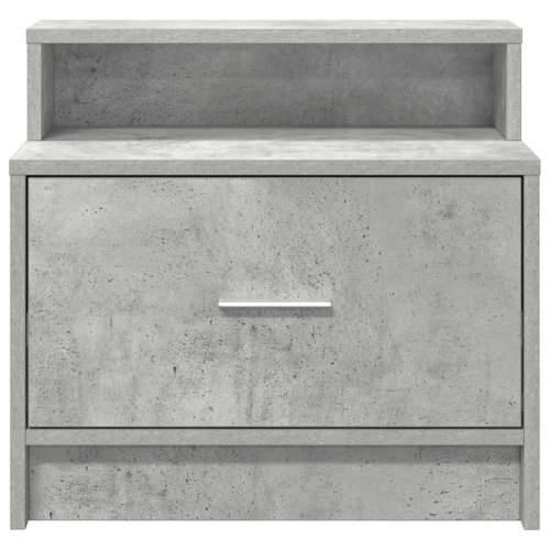 Noćni ormarić s ladicom beton sivi 51x31x47 cm - Beton siva 1 Cijena