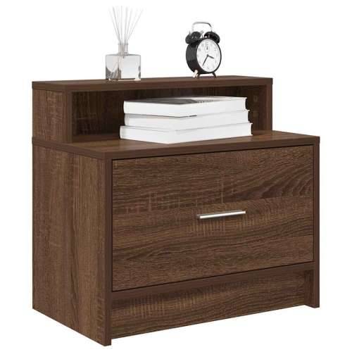 Noćni ormarići s ladicom 2 kom smeđi hrast 51x31x47 cm - Smeđi hrast 2 Cijena