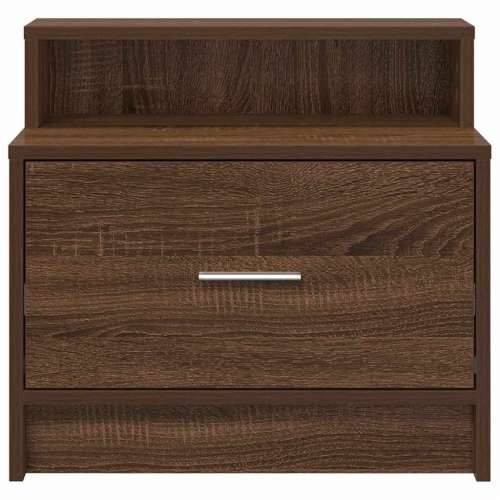 Noćni ormarići s ladicom 2 kom smeđi hrast 51x31x47 cm - Smeđi hrast 2 Cijena