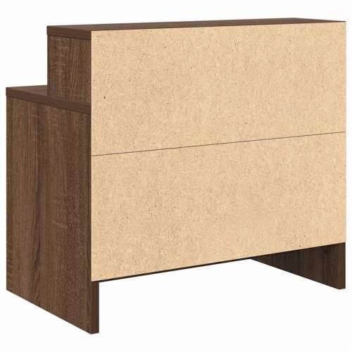 Noćni ormarići s ladicom 2 kom smeđi hrast 51x31x47 cm - Smeđi hrast 2 Cijena