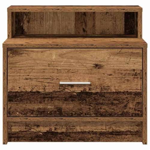 Noćni ormarići s ladicom 2 kom staro drvo 51x31x47 cm - Staro drvo 2 Cijena