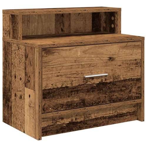 Noćni ormarići s ladicom 2 kom staro drvo 51x31x47 cm - Staro drvo 2 Cijena