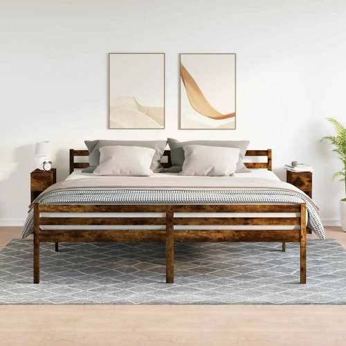 Noćni ormarići s ladicom 2 kom dimljeni hrast 20x36x60 cm - Dimljeni hrast 2 Cijena