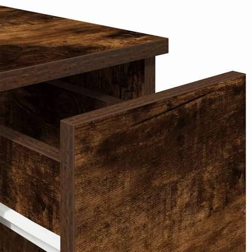 Noćni ormarići s ladicom 2 kom dimljeni hrast 20x36x60 cm - Dimljeni hrast 2 Cijena
