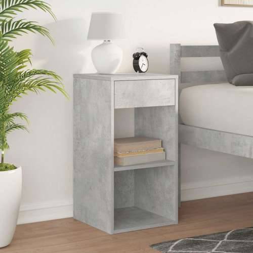 Noćni ormarić s ladicom beton sivi 35x34x66,5 cm - Beton siva 1 Cijena