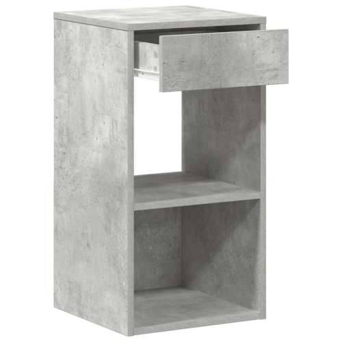 Noćni ormarić s ladicom beton sivi 35x34x66,5 cm - Beton siva 1 Cijena