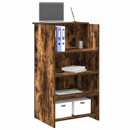 Recepcijski stol dimljeni hrast 55x50x103,5cm konstruirano drvo - Dimljeni hrast 55 x 50 x 103.5 cm Cijena
