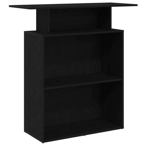 Recepcijski stol crni 100x40x104 cm izrađeno drvo - Crna Cijena