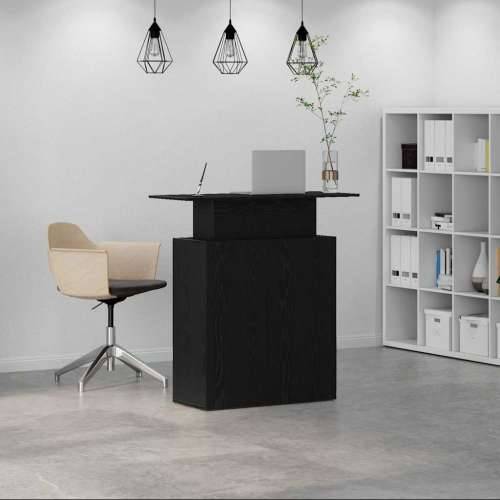 Recepcijski stol crni 100x40x104 cm izrađeno drvo - Crna Cijena
