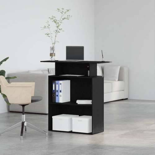 Recepcijski stol crni 100x40x104 cm izrađeno drvo - Crna Cijena