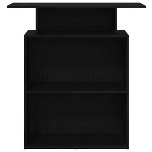 Recepcijski stol crni 100x40x104 cm izrađeno drvo - Crna Cijena
