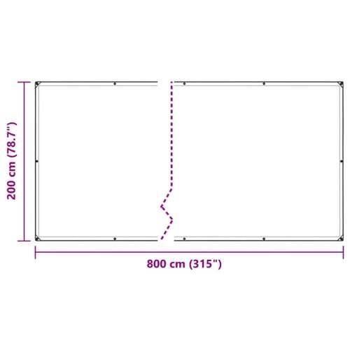 Pokrivač za biljke s ušicama 2x8 m polietilen - 2 x 8 m 1 Cijena