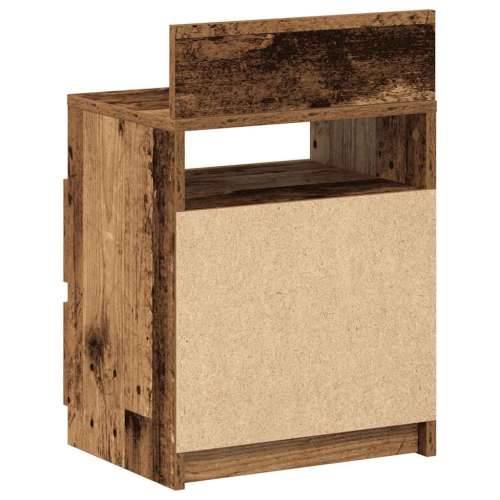 Noćni ormarić s 2 ladice staro drvo 40x33x60 cm - Staro drvo 1 Cijena
