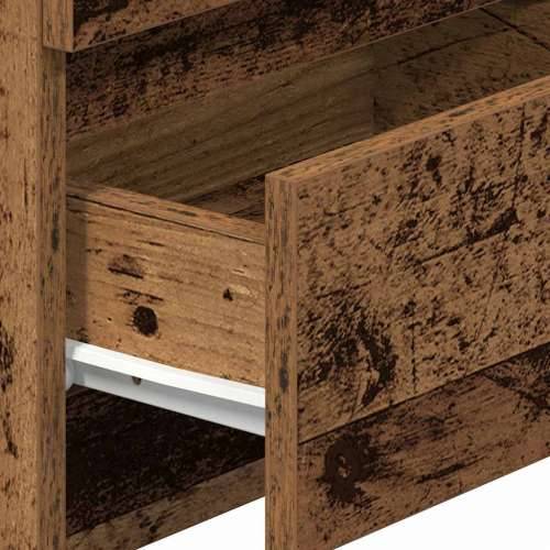 Noćni ormarić s 2 ladice staro drvo 40x33x60 cm - Staro drvo 1 Cijena