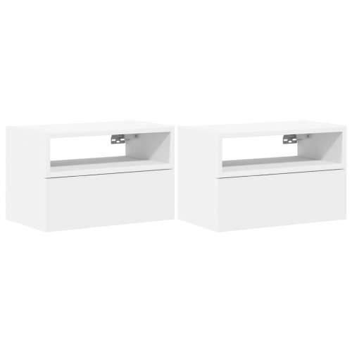 Zidni noćni ormarići 2 kom bijeli 45x26x28,5 cm - Bijela 2 Cijena