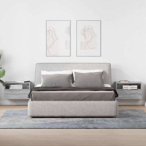 Zidni noćni ormarići 2 kom siva sonoma 45x26x28,5 cm - Sivi hrast sonoma 2 Cijena