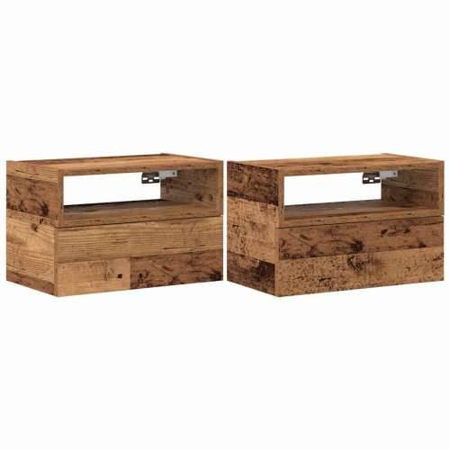 Zidni noćni ormarići 2 kom staro drvo 45x26x28,5 cm - Staro drvo 2 Cijena