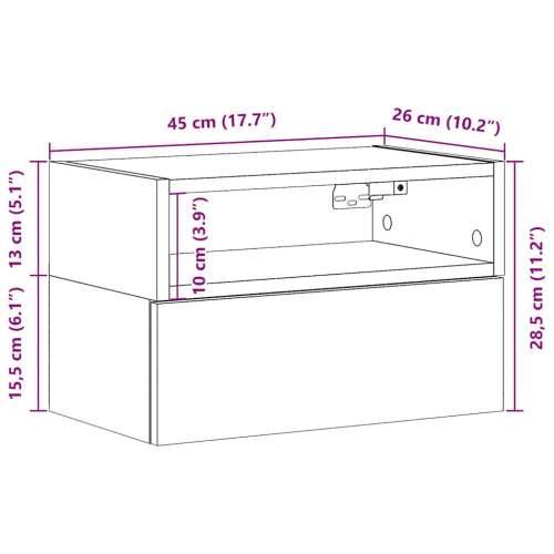 Zidni noćni ormarići 2 kom staro drvo 45x26x28,5 cm - Staro drvo 2 Cijena