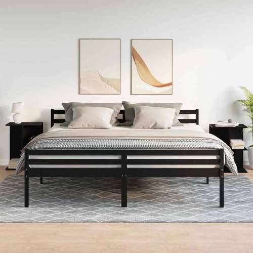 Noćni ormarići 2 kom crni hrast 46,5x29x61cm konstruiranog drva - Crna 2 Cijena