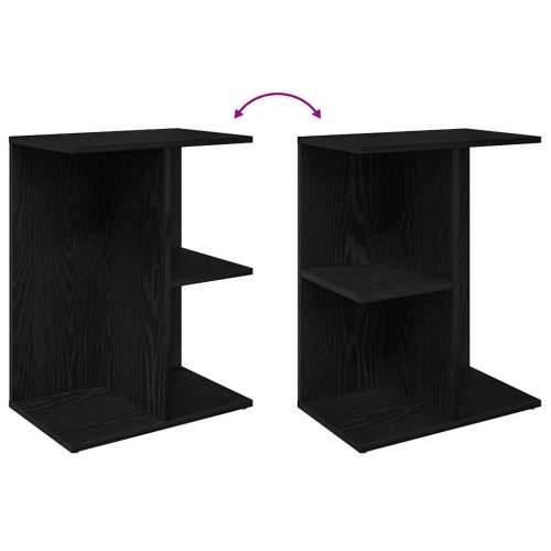 Noćni ormarići 2 kom crni hrast 46,5x29x61cm konstruiranog drva - Crna 2 Cijena