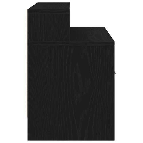 Noćni ormarić s ladicom crni hrast 51x31x47 cm - Crna 1 Cijena