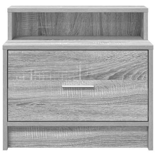 Noćni ormarići s ladicom 2 kom siva sonoma 51x31x47 cm - Sivi hrast sonoma 2 Cijena