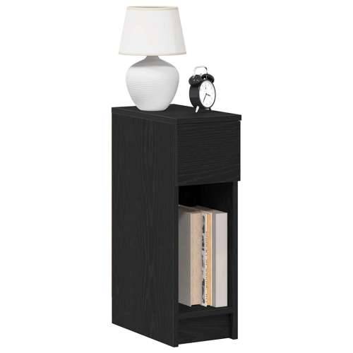 Noćni ormarići s ladicom 2 kom crni hrast 20x36x60 cm - Crna 2 Cijena