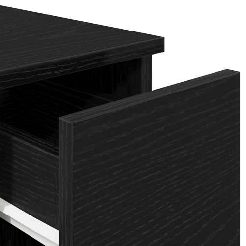 Noćni ormarići s ladicom 2 kom crni hrast 20x36x60 cm - Crna 2 Cijena