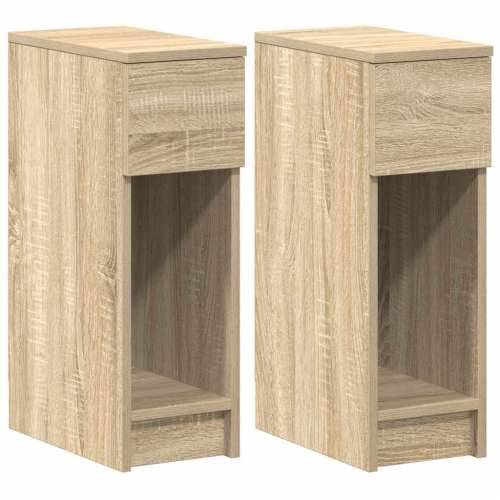 Noćni ormarići s ladicom 2 kom sonoma hrast 20x36x60 cm - sonoma hrast 2 Cijena