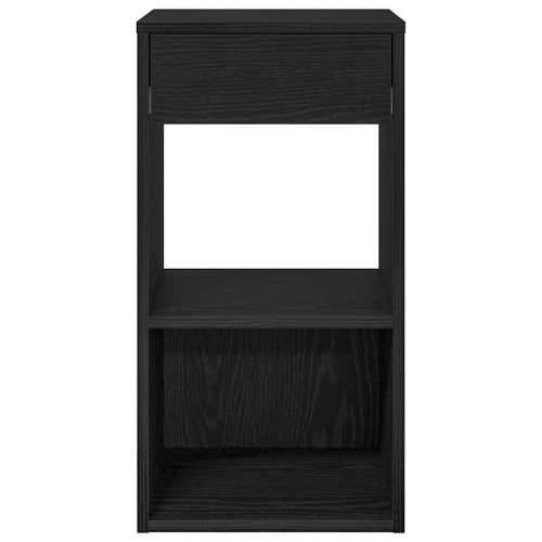 Noćni ormarići s ladicom 2 kom crni hrast 35x34x66,5 cm - Crna 2 Cijena