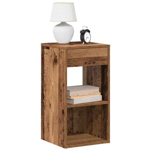 Noćni ormarići s ladicom 2 kom staro drvo 35x34x66,5 cm - Staro drvo 2 Cijena