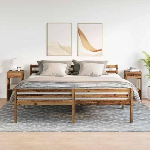 Noćni ormarići s ladicom 2 kom staro drvo 35x34x66,5 cm - Staro drvo 2 Cijena