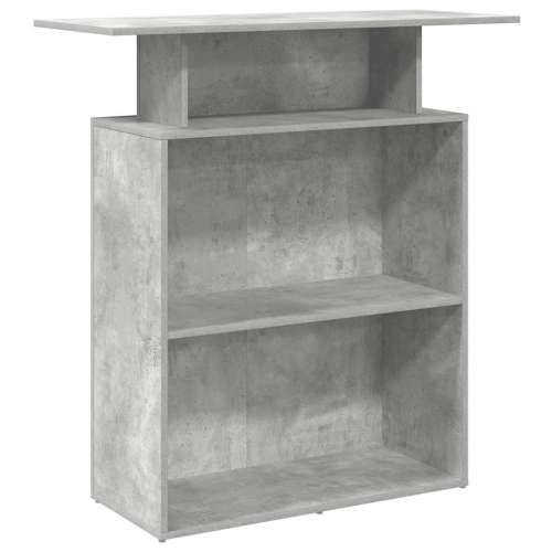 Recepcijski stol beton sivi 100x40x104 cm konstruirano drvo - Beton siva Cijena