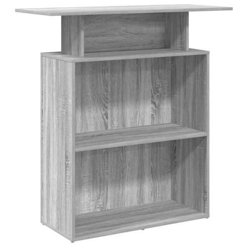 Recepcijski stol sivi sonoma 100x40x104 cm konstruirano drvo - Sivi hrast sonoma Cijena