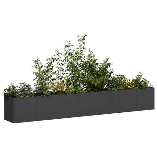 Sadilica crna 280x40x40 cm od hladno valjanog čelika - Crna 280 x 40 x 40 cm 1 Cijena
