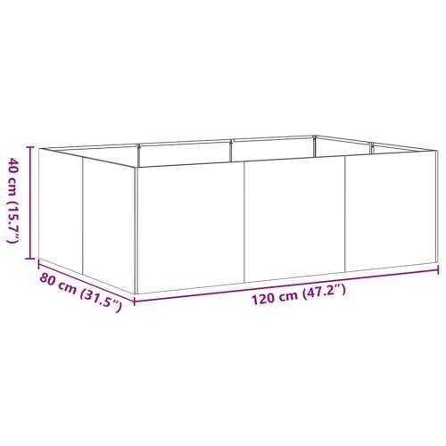 Sadilica crna 120x80x40 cm od čelika - Crna 120 x 80 x 40 cm 1 Cijena