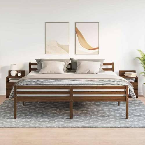 Noćni ormarići 2 kom s 2 ladice smeđi hrast 40x33x60 cm - Smeđi hrast 2 Cijena