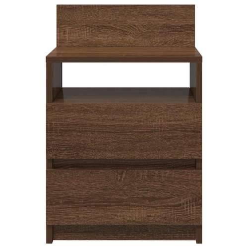 Noćni ormarići 2 kom s 2 ladice smeđi hrast 40x33x60 cm - Smeđi hrast 2 Cijena