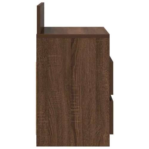 Noćni ormarići 2 kom s 2 ladice smeđi hrast 40x33x60 cm - Smeđi hrast 2 Cijena