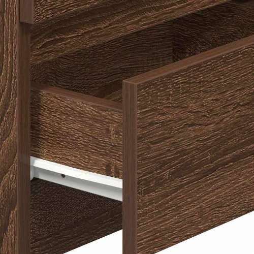 Noćni ormarići 2 kom s 2 ladice smeđi hrast 40x33x60 cm - Smeđi hrast 2 Cijena