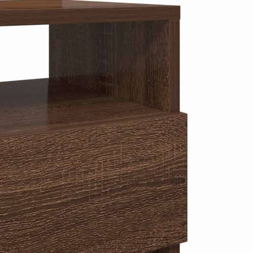 Noćni ormarići 2 kom s 2 ladice smeđi hrast 40x33x60 cm - Smeđi hrast 2 Cijena