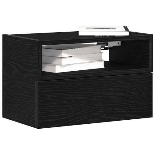 Zidni noćni ormarići 2 kom crni 45x26x28,5 cm - Crna 2 Cijena