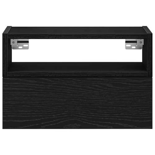 Zidni noćni ormarići 2 kom crni 45x26x28,5 cm - Crna 2 Cijena