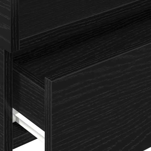Zidni noćni ormarići 2 kom crni 45x26x28,5 cm - Crna 2 Cijena