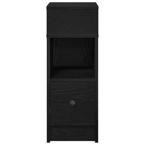 Noćni ormarić s ladicom crni 25x31x66 cm - Crna 1 Cijena