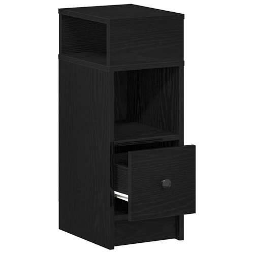 Noćni ormarić s ladicom crni 25x31x66 cm - Crna 1 Cijena