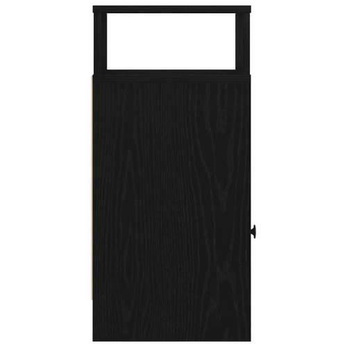 Noćni ormarić s ladicom crni 25x31x66 cm - Crna 1 Cijena